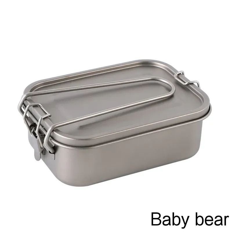 Titanium Lunch Box for Outdoor Camping - Image 1