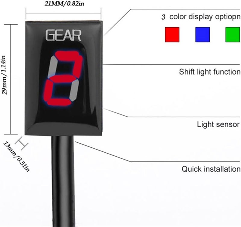 Wivplex Gear Display Indicator for Motorcycles - Image 2