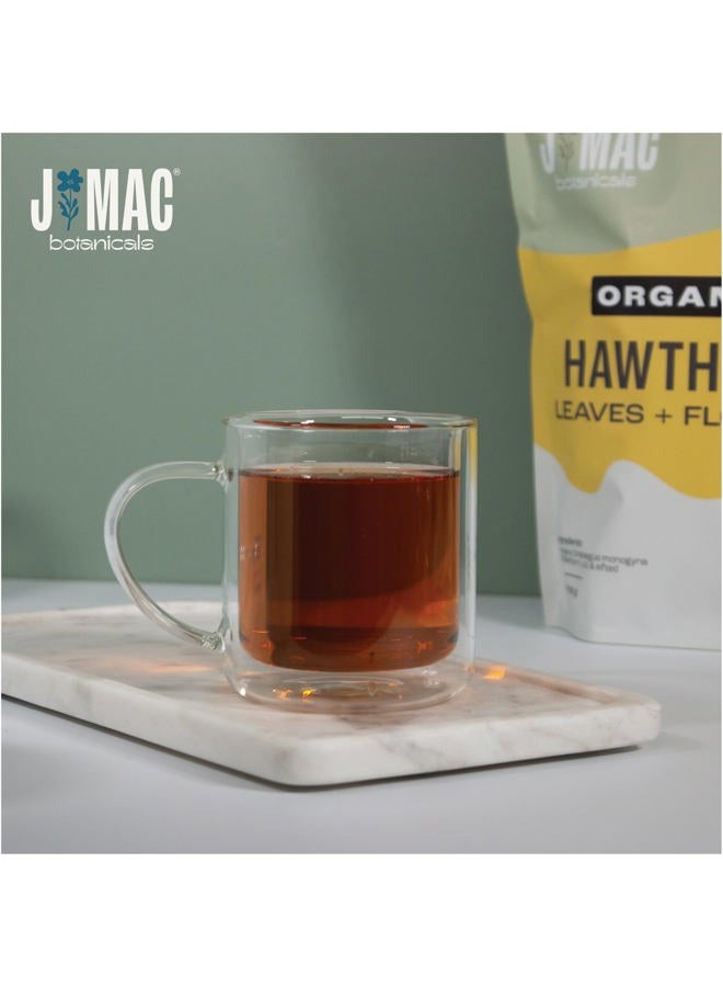 J MAC botanicals Organic Hawthorn Leaf and Flower (8 Oz) Dried Organic Hawthorne leaves, USDA Organic Certified, Hawthorn Tea, Fresh Dried Hawthorne leaf for herbal tea - Image 3