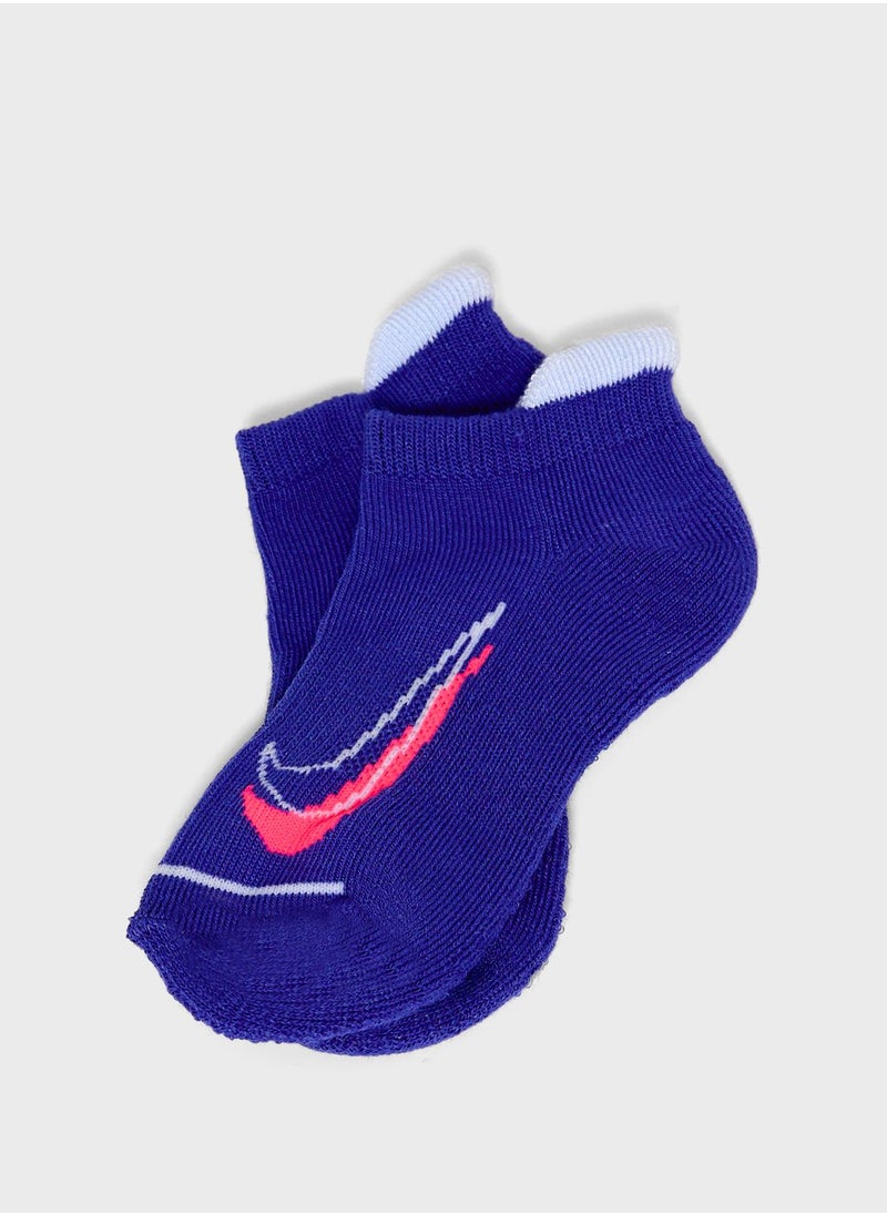 Nike - Kids 6 Pack Block Pull On Socks - Image 1