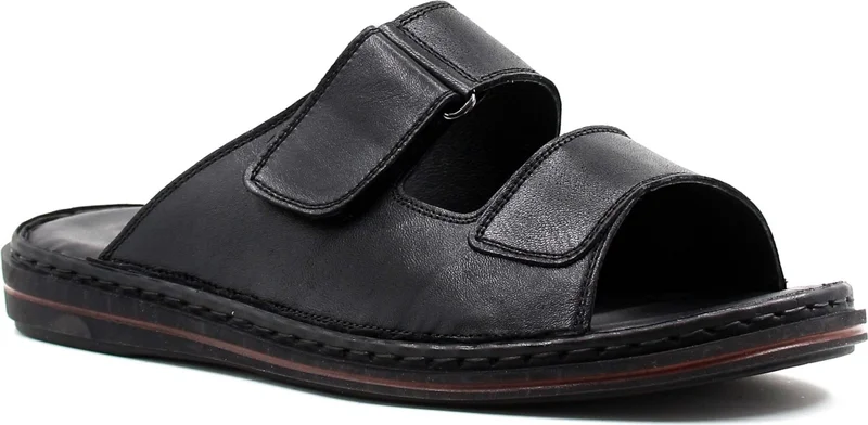 Fast Step Genuine Leather Men's Flat Slippers 128MA182