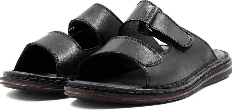 Fast Step Genuine Leather Men's Flat Slippers 128MA182