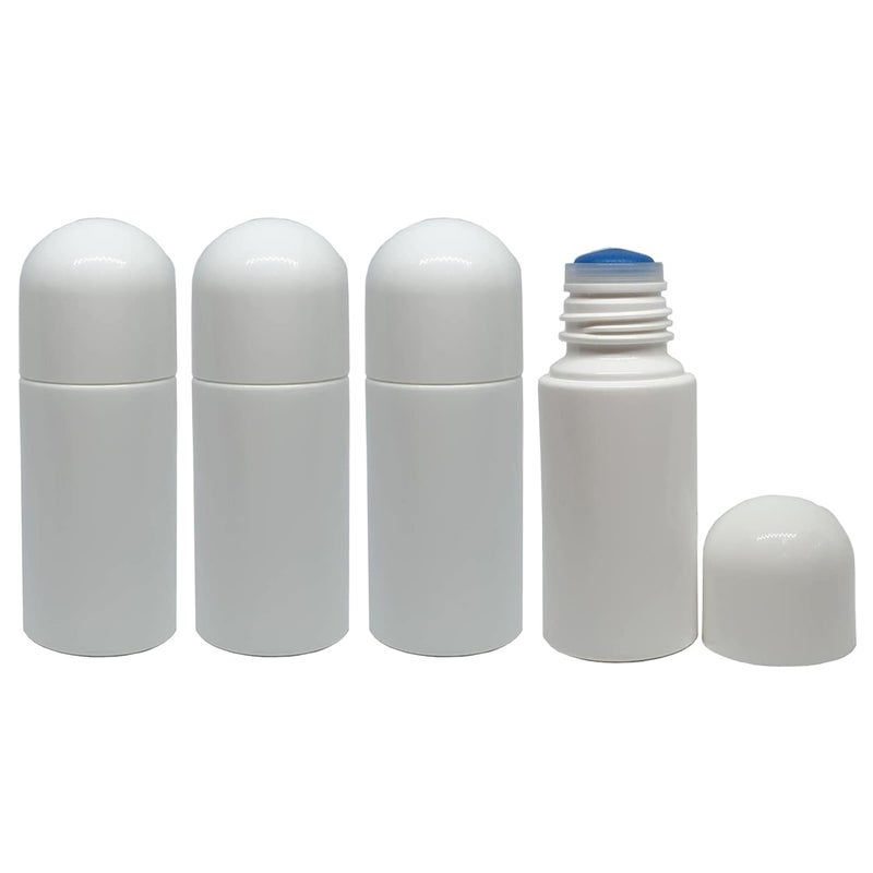 lasenersm 4Pcs 169oz Empty Sponge Head Applicator Bottle Press Out Type Sponge Head Applicator Liquid Bottles Refillable Deodorant Bottles Plastic Applicator Bottle for Essential Oil Perfumes