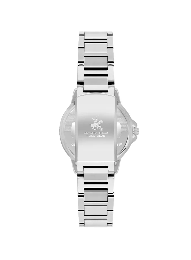 بيفرلي هيلز بولو كلوب Polo Club Women's Watch, Analog Display and Metal Strap - BP3602C.350, Silver