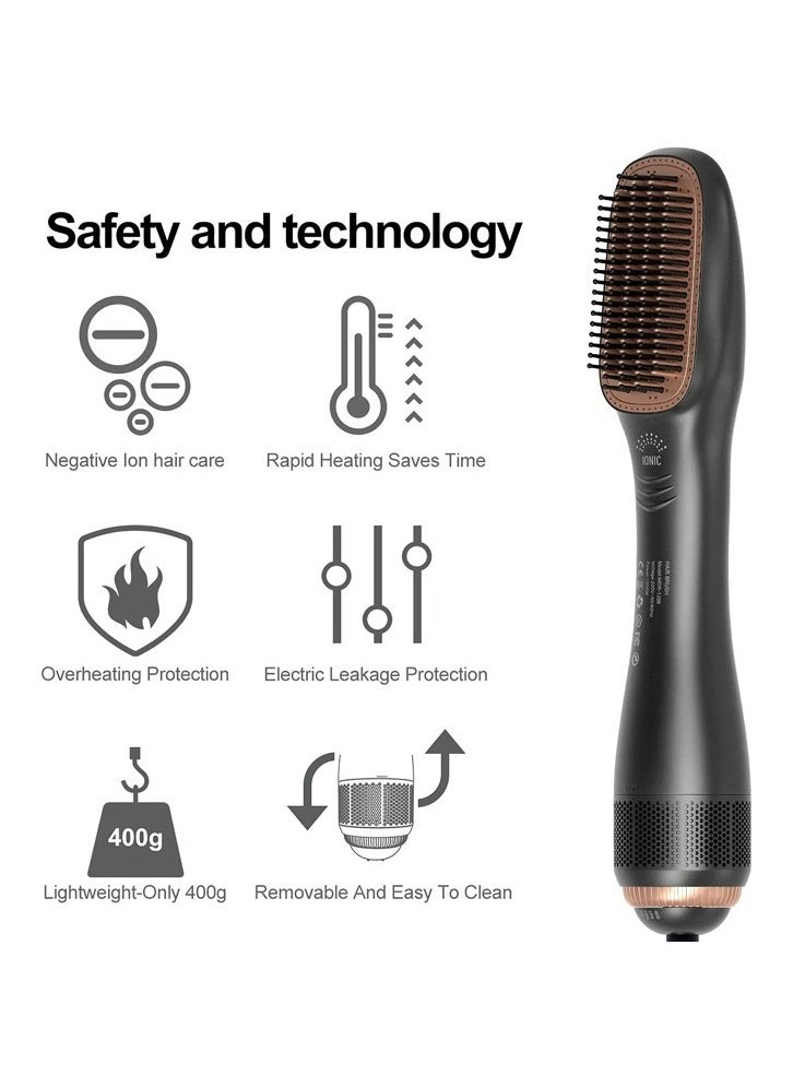 3 in 1 Hair Dryer Brush Professional 1200W Powerful Ceramic Tourmaline 3 Heat/2 Speed Settings One Step Hair Dryer and Styler