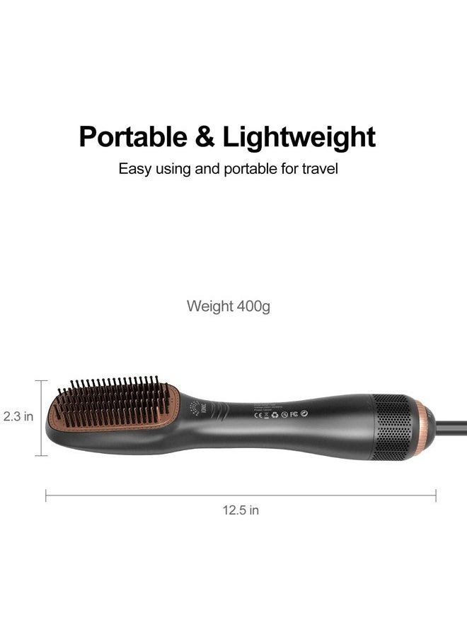 3 in 1 Hair Dryer Brush Professional 1200W Powerful Ceramic Tourmaline 3 Heat/2 Speed Settings One Step Hair Dryer and Styler