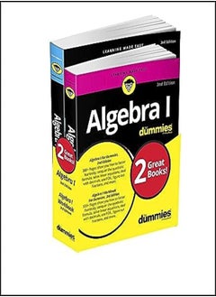 Algebra I For Dummies Book + Workbook Bundle 