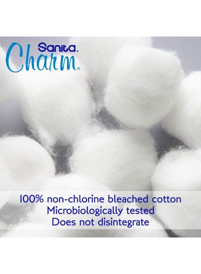 erorex Charm Cotton Buds 100% Cotton 3 Packs 600 Swabs Safe for Baby Care and Personal Hygiene - Image 3