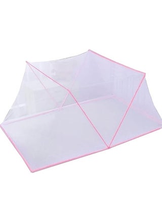 Pop Up Dome Bed Canopy Mosquito Net Fabric White/Pink 1.9x0.8x0.8 m,Folding Mosquito Net Bed Canopy for Twin Single Full Queen Size Bed, Student Dormitory Summer Mosquito Net Portable Bed Canopy - pzsku/ZA50054DA4B571FFD9661Z/45/1747553204/ccb0ae71-e304-421e-8480-7a97607f9736