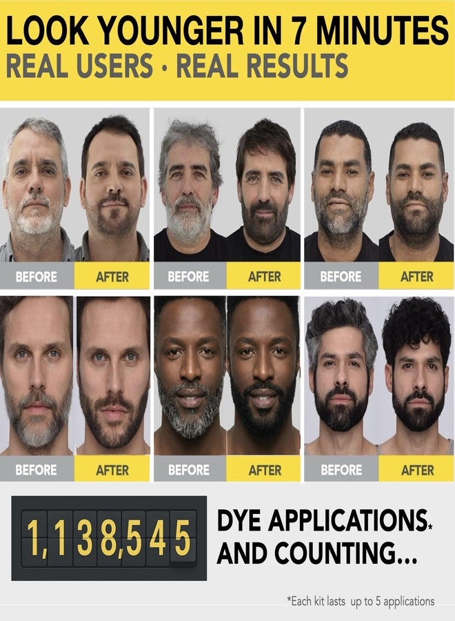 CLEVERMAN Reusable Hair & Beard Dye for Men - Dark Blond | Up to 5 Uses, 7 Minutes | Natural Gray Coverage, No-Drip Cream with SkinArmour® - Cleverman - Image 4