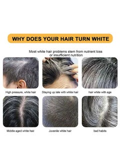 Jaysuing Black Soap Bar Shampoo Grey Coverage 50g,Cleaning Scalp, Dark And Dense Hair Care,Smoothing Hair, Has The Effect Of Restoring The Natural Color Of Hair And Reactivating Hair Pigments  - Image 4
