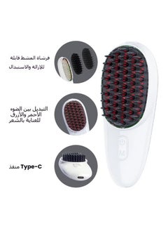 General Electric massage comb home red and blue light vibration color bald scalp care hair salon head massage instrument  - Image 1