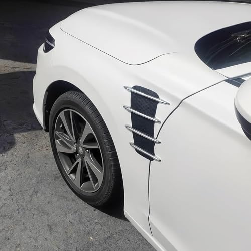 SARTE Car Fender Chrome Side Vent Trim Universal Hood Scoop Intake Air Flow Vent Cover Stylish Fender Protector for SUV Sedan Hatchback Exterior Decoration Accessory - Image 5