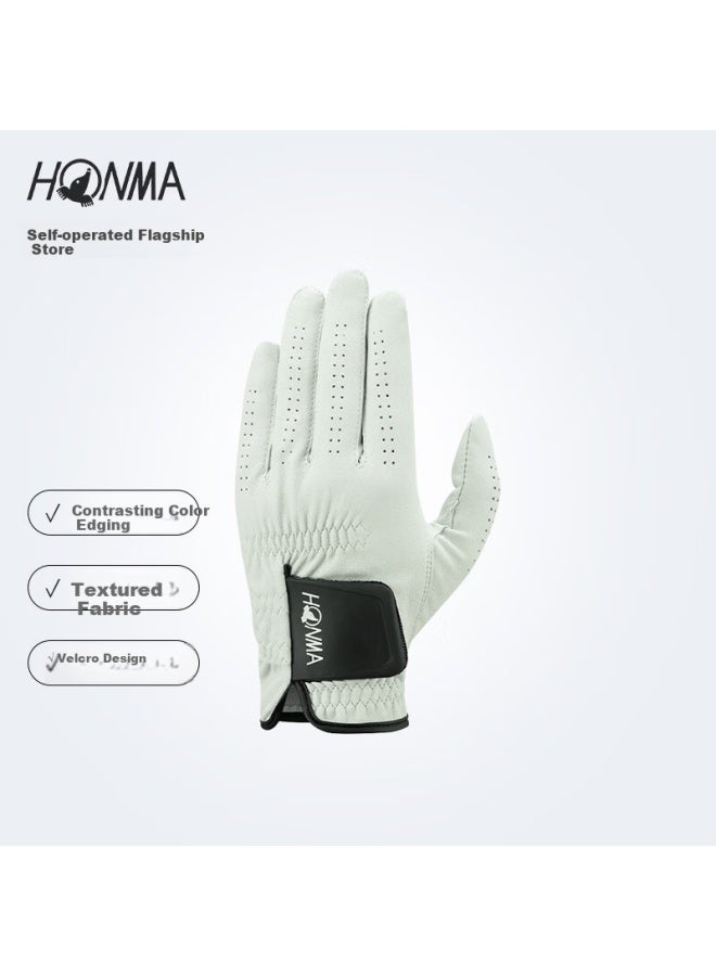 Honma Casual Comfortable Stretch Bionic Sheepskin Gloves Gc13225 White 23cm - Image 1