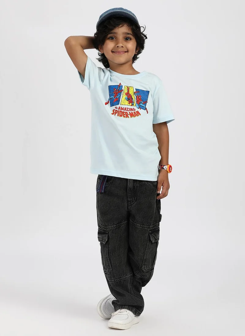 نوتيناتي Nautinati Girls' Elsa and Anna Graphic Print Top with Layered Skirt
