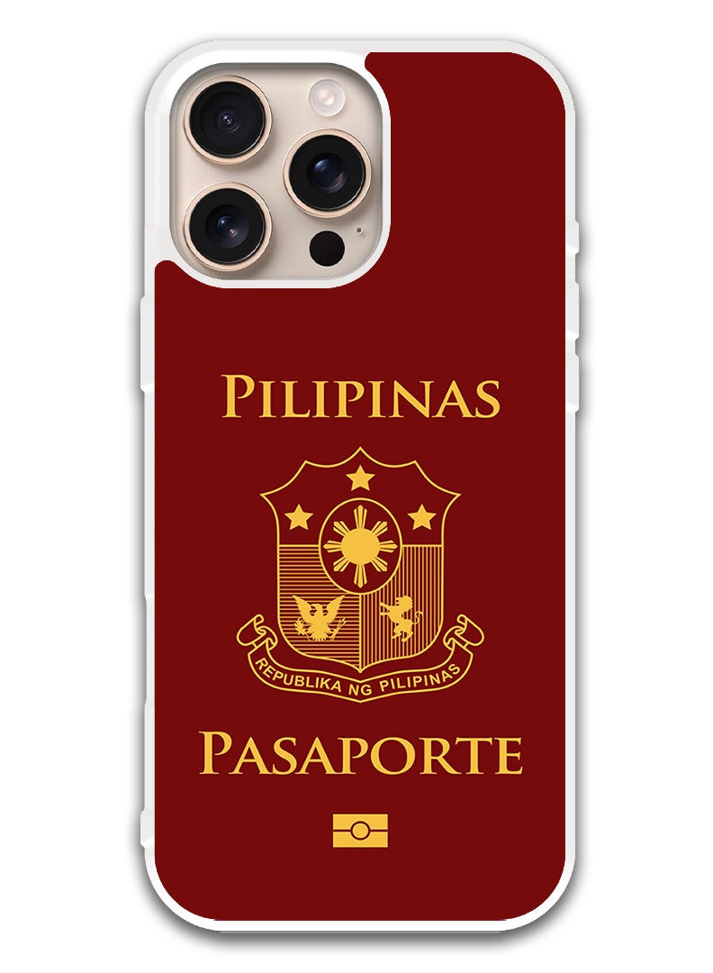 Theodor Protective Case Cover For APPLE IPHONE 16 Pro Max Philippines Passport (White Bumper) - Image 1
