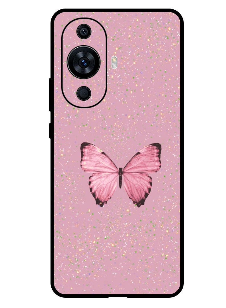 Theodor Protective Case Anti Scratch Shock Proof Bumper Cover For Huawei Nova 11 Glitter Butterfly 1 - Image 1