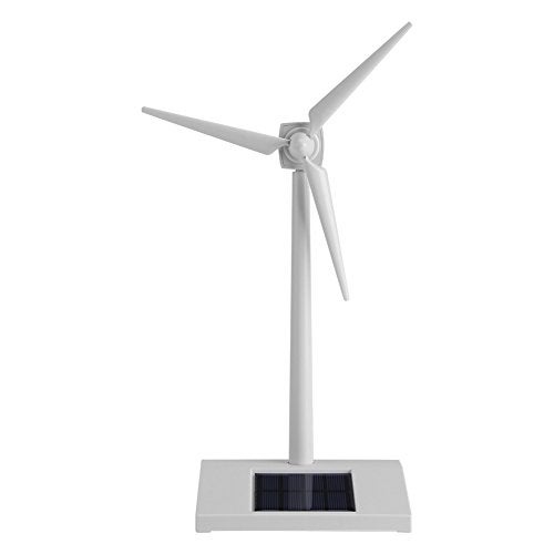 Tangxi Mini Solar Energy Wind Mill Toy, Desktop Wind Turbine Model Solar Powered Windmills, Home Decor Garden Desk Ornament Education Fan (Best Children/Friends) - Image 1