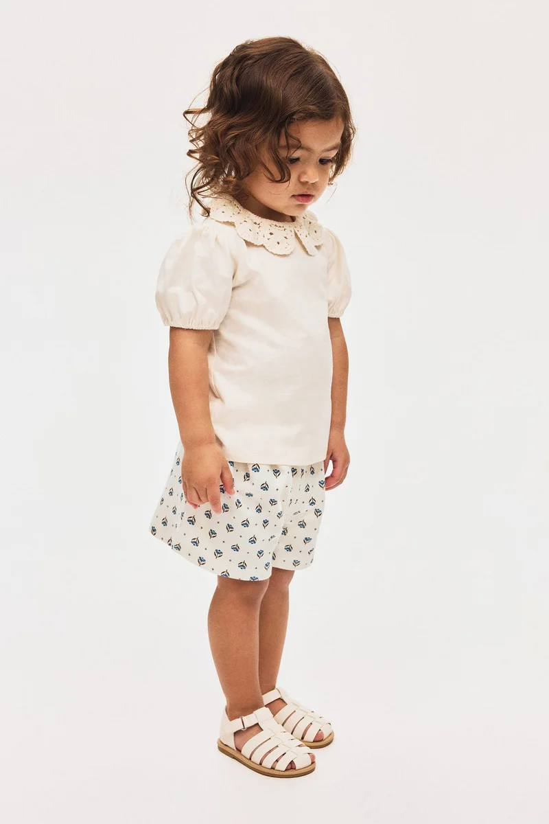 H&M Printed jersey shorts
