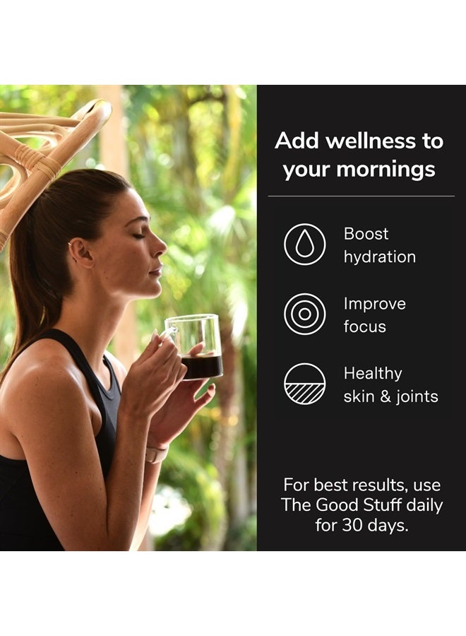 For Wellness The Good Stuff™ Performance Blend (30 Travel Packets), Non-Dairy Coffee Supplement with Collagen, L-Theanine and Himalayan Pink Salt – Improves Focus and Increases Energy - Image 3