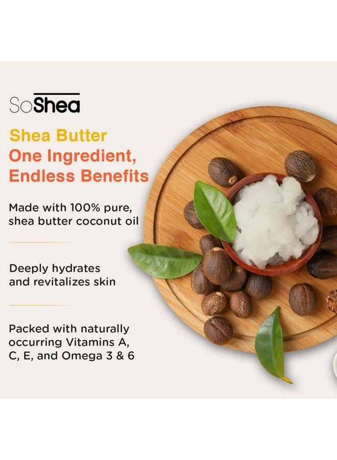 SoShea Whipped Shea Butter Unscented Ivory Original 12.75oz / 361g - Nourishes, Moisturizes & Renews | 100% African Pure Shea Butter | No Dyes & Parabens | Vegan - Image 3