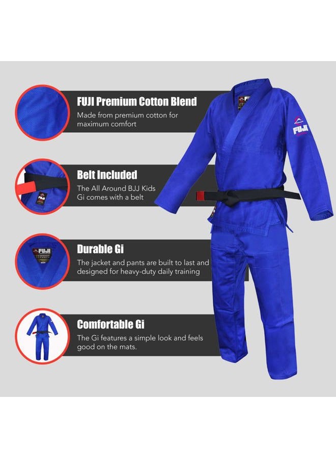 Fuji زي BJJ للأطفال، زي BJJ مع حزام، زي BJJ مكون من قطن للأطفال - Image 3