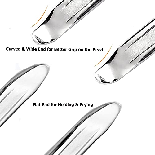 Dr.Roc 2 x 15.5 inch 1 x 19.5 inch Tire Irons 3 x Rim Protectors 6 x TR413 Valve Stems Mount and Demount Tire Irons Set Motorcycle Dirt Bike Lawn Mower ATV UTV Tire Changing Tools with Stable Bag - Image 3