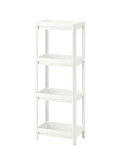 Ikea وحدة أرفف بلاستيك أبيض 