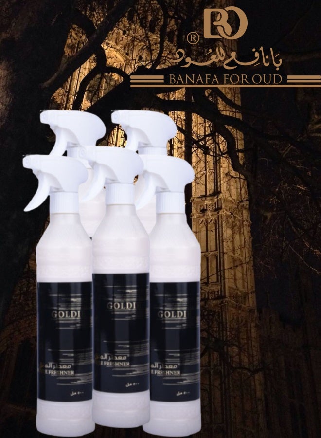 Banafa 5 Pieces Goldie Air Freshener 500ML - Image 1