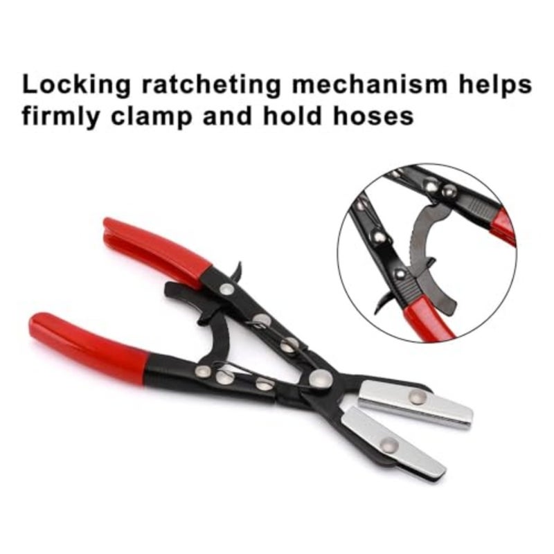Hose Pincher Pliers Set, Locking Ratcheting for Automotive, Radiator, FuelandCoolant Lines, Durable Heavy Duty Hand Tools for Car Repair, Engine MaintenanceandHose Clamp Removal 3PC - Image 4