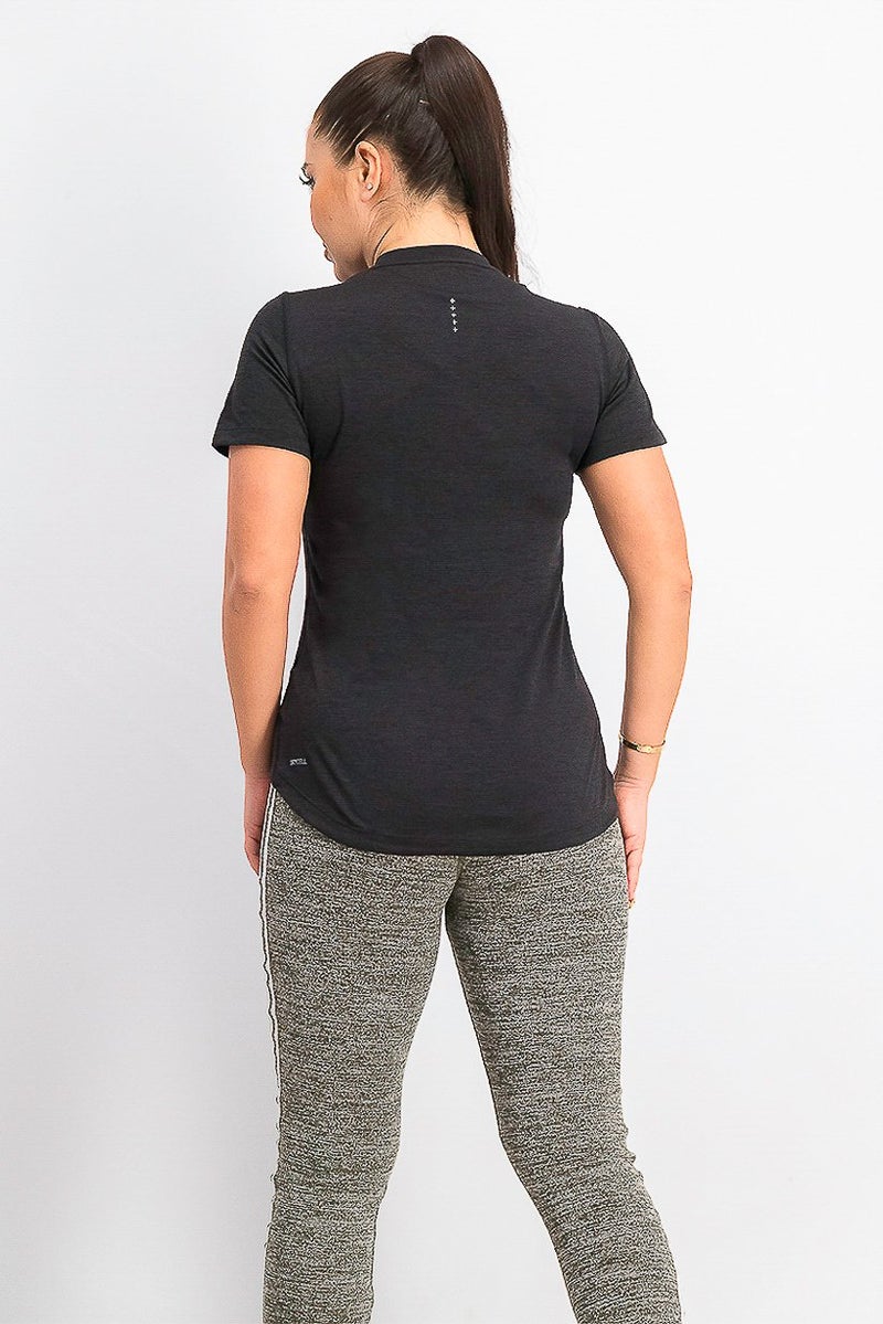 PUMA Women Ignite Heather T-shirt, Black Heather - Image 3