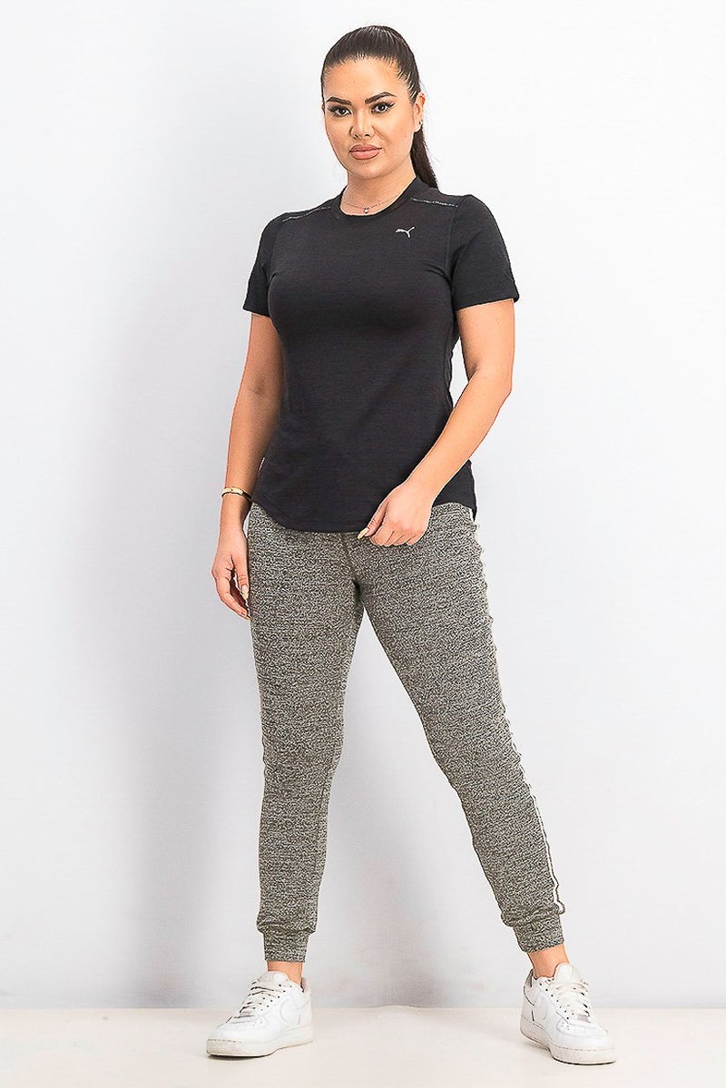 PUMA Women Ignite Heather T-shirt, Black Heather - Image 2