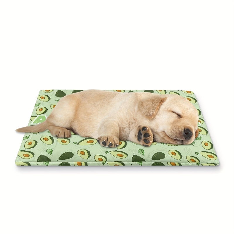 Personalized Custom Cooling Mat For Pets Washable Avocado Print Self Cooling Pad For Dogs And Cats Style A - Image 3