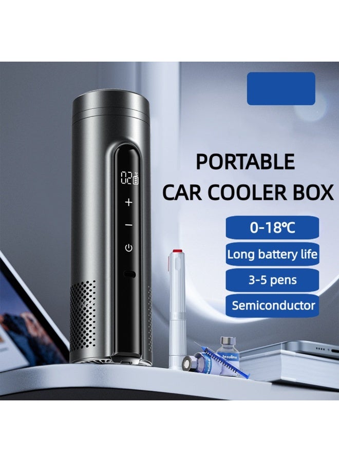 Electric Insulin Cooler Travel Case with Temp Display – Precise Temperature Control 0–18 °C Medical Cooler with USB Charger and Carry Bag, Medication Cooler Travel Case for Insulin & EpiPens - Image 2