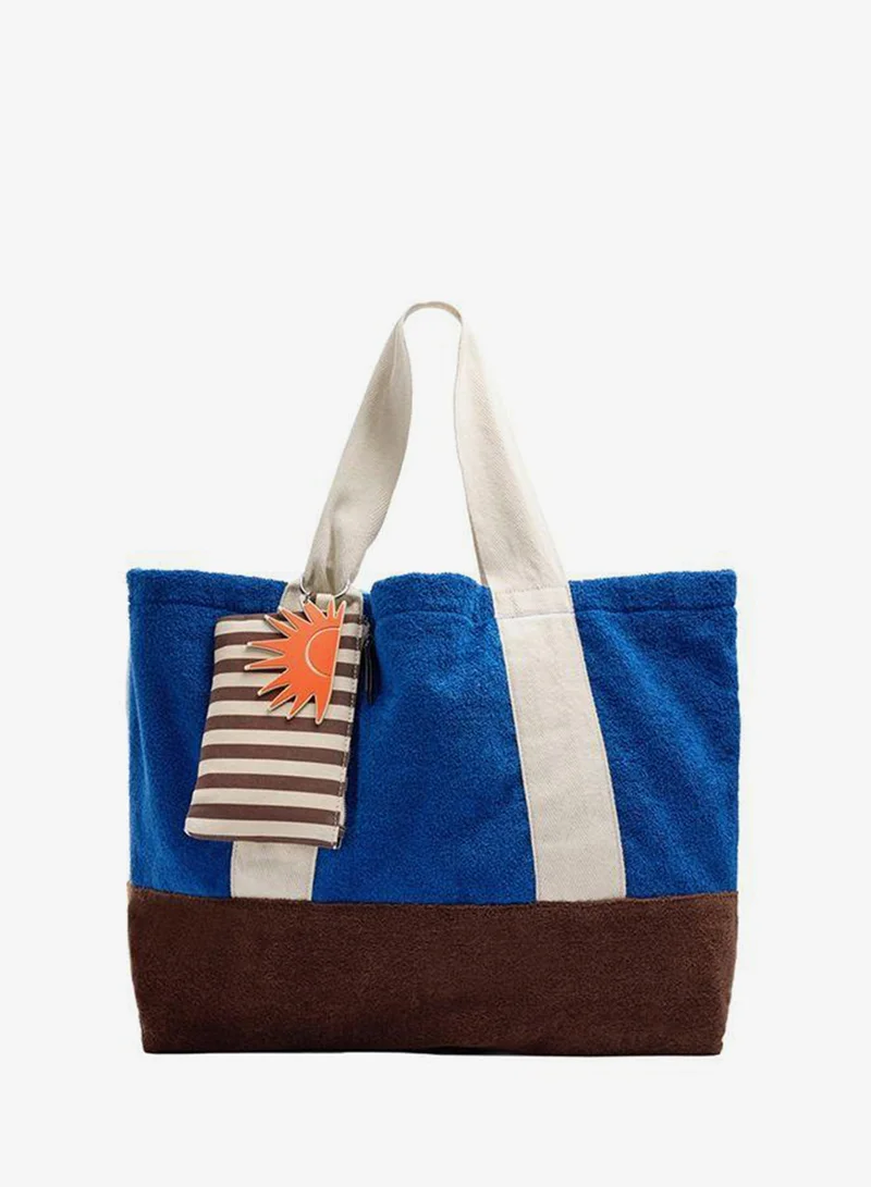 Shopper Bag With Contrast Pendant
