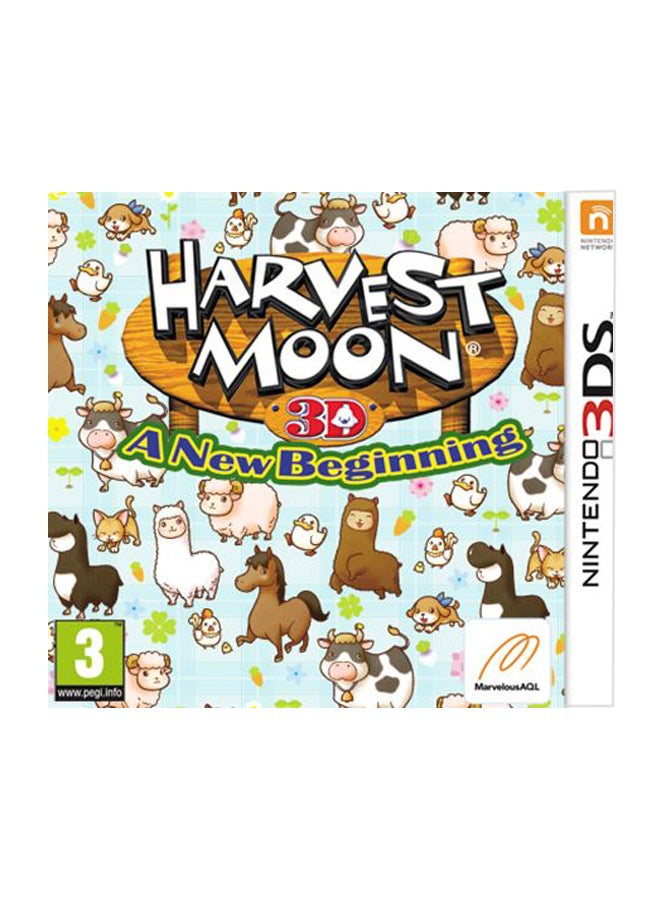 Nintendo Harvest Moon 3D : A New Beginning (Intl Version) - Role Playing - nintendo_3ds - Image 1