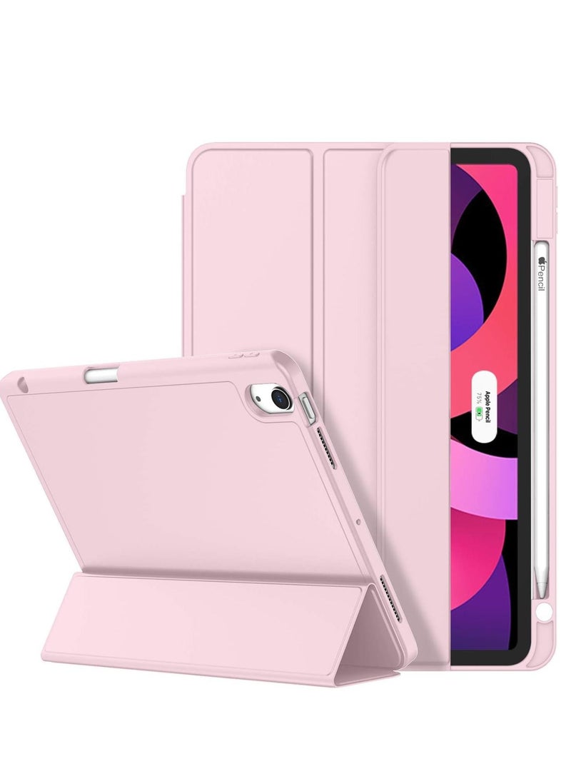 iPad 10th Generation Case 2022 Protective iPad Case 10th Generation with Pencil Holder Trifold Stand Case Designed for iPad 10.9 Inch Auto Sleep/Wake Cover Pink