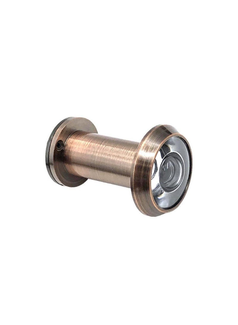 Pipe Diameter 16MM Red Bronze Suitable For Door Thickness 40-65MM Safety Door Viewer Door Mirror HD Glass Lens 200 Degree Wide Angle 