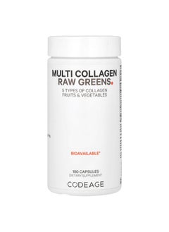 Codeage Codeage, Multi Collagen Raw Greens, 180 Capsules  - Image 1