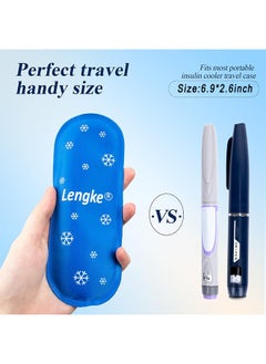 Leng Ke 2PCS Reusable Diabetes Ice Packs For Insulated Medication Travel Bag, TSA Approved Ice Packs For Insulin Cooler Travel Case, Mini Ice Packs Suitable For Most Medication Cooler Travel Case  - Image 2