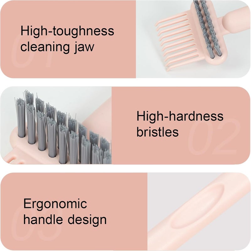 RHOS 2-in-1 Hair Brush Cleaner and Remover Tool - Comb for Removing Hair and Dust, Suitable for Home and Salon Use (1 Pack - Pink) - Image 4
