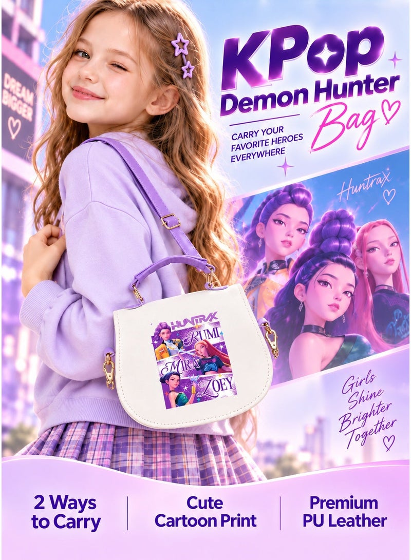 KPop Demon Hunter Cartoon Anime Girl Children's Crossbody Bag - Image 1