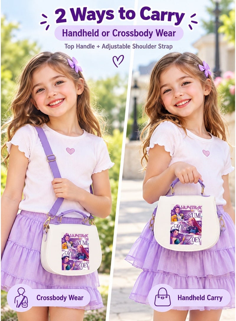 KPop Demon Hunter Cartoon Anime Girl Children's Crossbody Bag - Image 4