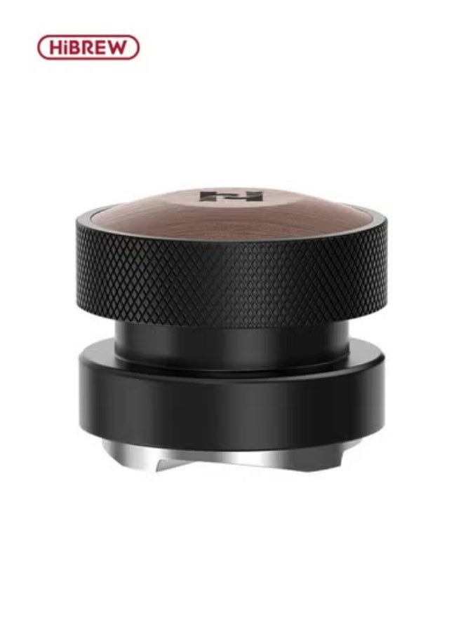 HIBREW 58mm Coffee Distributor, Self-Weight Espresso Leveling Tool, 304 Stainless Steel with Hardwood Handle, Barista Powder Distributor - Image 1