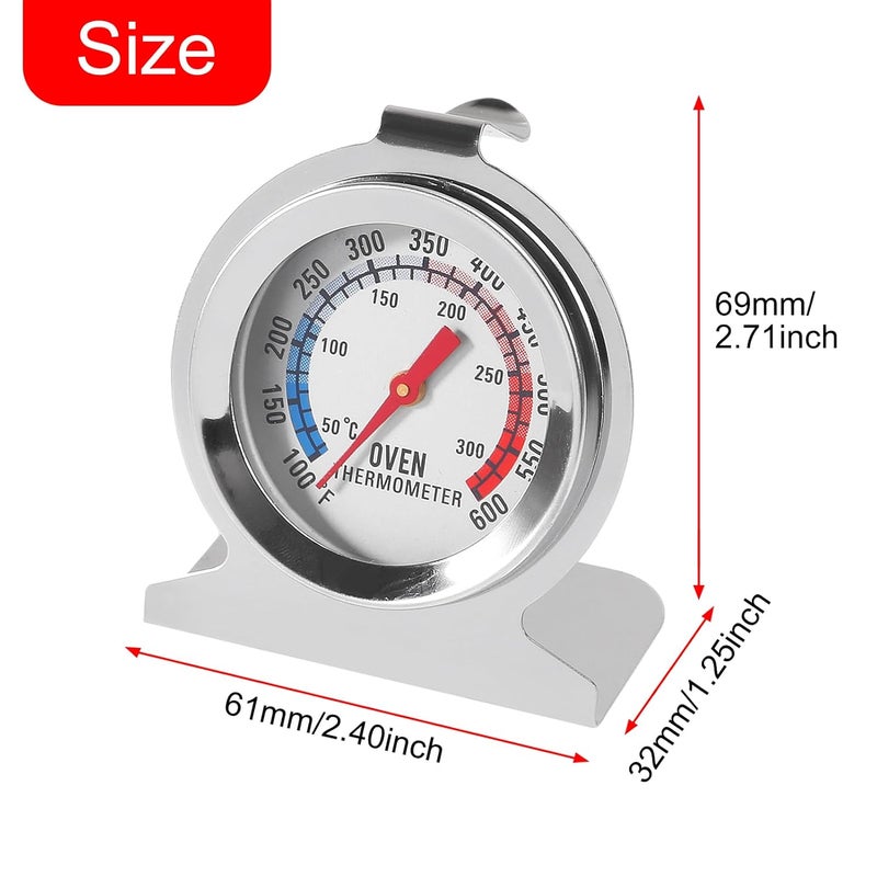 DORHEA 12Pcs Oven Thermometer 100-600°F/50-300°C Stainless Steel Kitchen Cooking Thermomete OvenTemperature Gauge Grill Fry Chef Thermometer Oven Baking Chef Thermometer for Kitchen Cooking Baking - Image 5