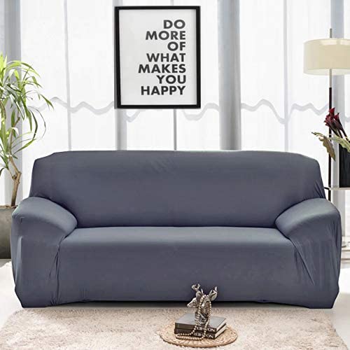 A CUBE LUXURY SOLUTIONS A CUBE LUXURY SOLUTIONS Sofa Cover 5 Seater Elastic Sofa Cover for Couch Sofa Covers Perfect 5 Seater Sofa Cover Stretchable Sofa Slipcover Grey  - Image 1