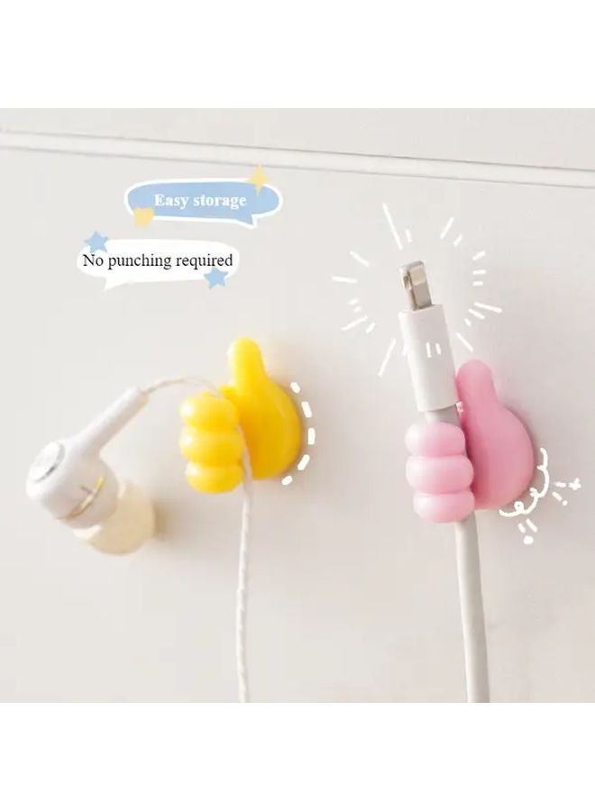 50 Pack Color Mixture Finger Hooks For Phone Cable Storage And Organization - Image 4