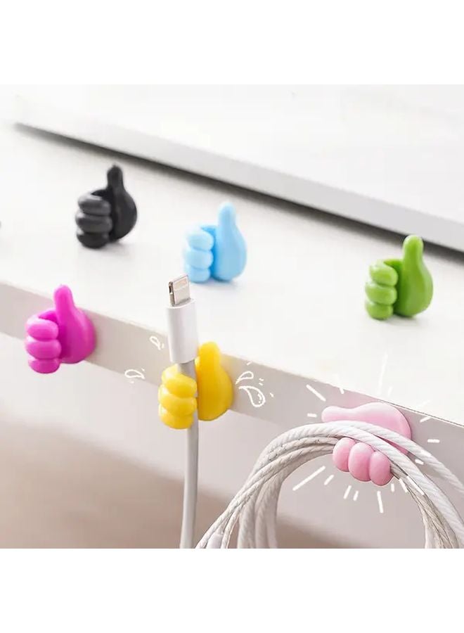 50 Pack Color Mixture Finger Hooks For Phone Cable Storage And Organization - Image 5