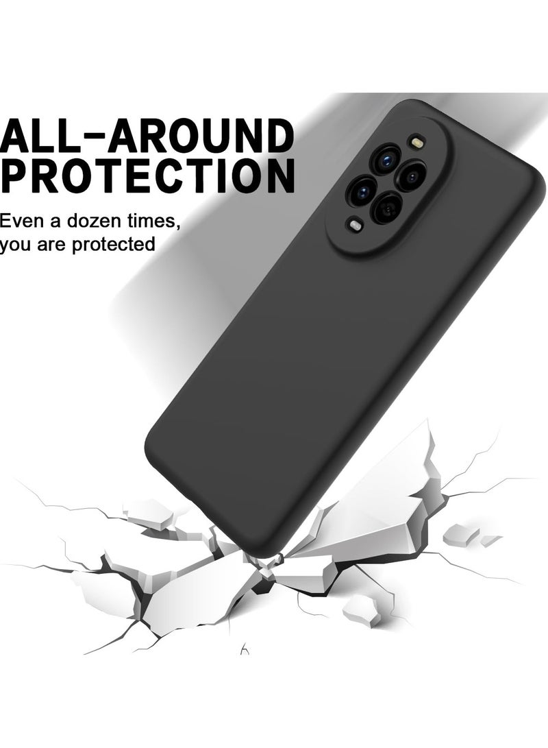 for Huawei Nova 13 Pro 4G Case Cover, Frosted Design Raised Full Camera Protection Slim Thin Soft Mobile Phone Case for Huawei Nova 13 Pro 4G, Black - Image 5