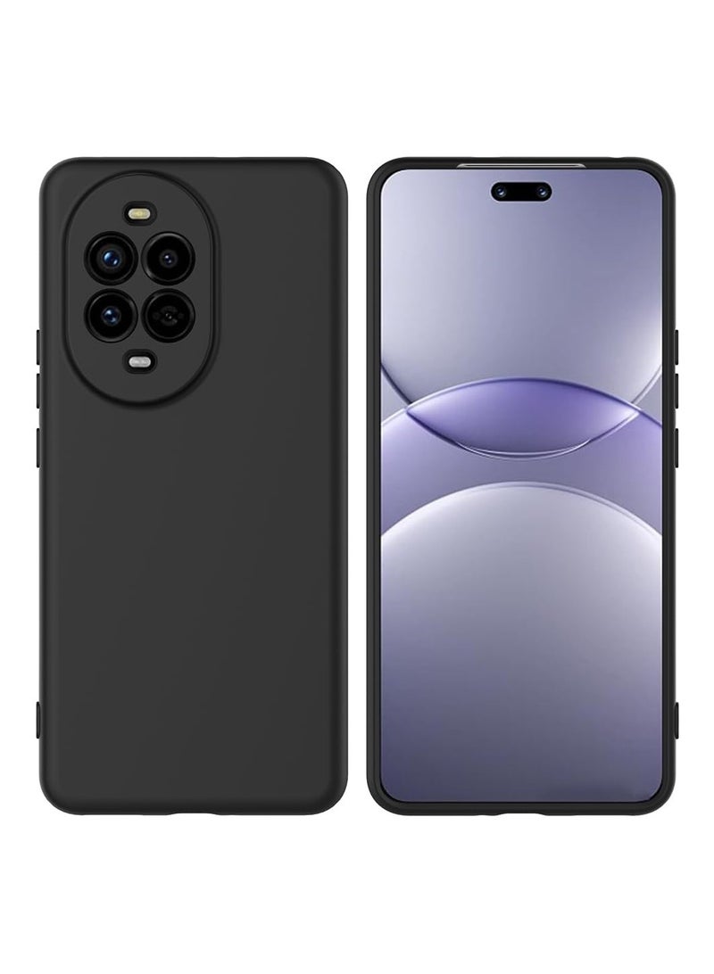 for Huawei Nova 13 Pro 4G Case Cover, Frosted Design Raised Full Camera Protection Slim Thin Soft Mobile Phone Case for Huawei Nova 13 Pro 4G, Black - Image 1